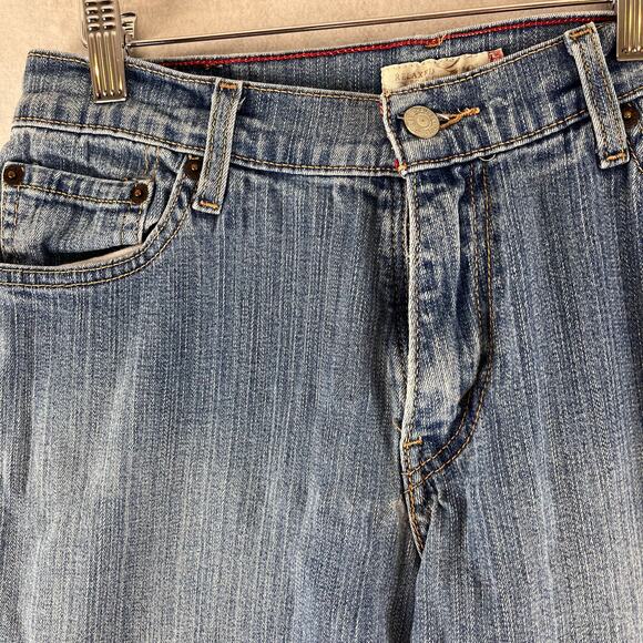 Levi's 550 Relaxed Fit Bootcut Jeans Women's 8 Medium Wash Denim Everyday Pucker - Picture 5 of 15